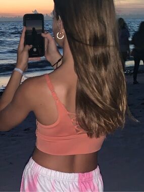 aerie Strappy Back Bralette in Orange